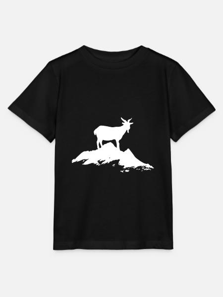 Ziege Bergziege - Stanley/Stella Kinder T-Shirt MINI CREATOR  - Schwarz