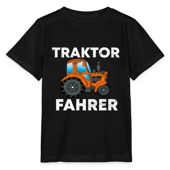 TRACTORS TRACTOR - Stanley/Stella MINI CREATOR Kids’ T-Shirt - black - Front - Mikhail (115cm)