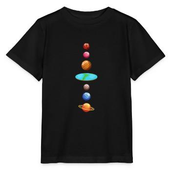 Planète Univers - T-shirt bio MINI CREATOR Stanley/Stella Enfant - noir - Devant - Mikhail (115cm)