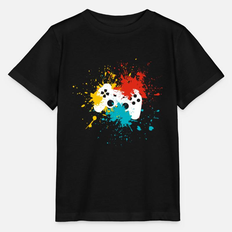 Console de jeu - T-shirt bio MINI CREATOR Stanley/Stella Enfant - noir