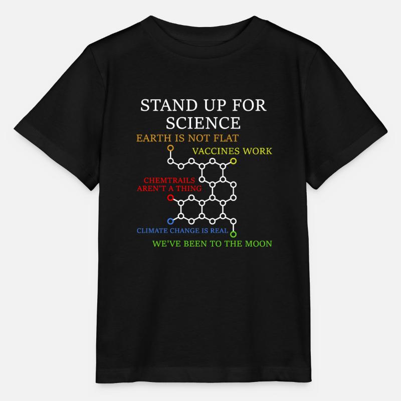 Stand up for Science Science Nerd cadeau - T-shirt bio MINI CREATOR Stanley/Stella Enfant - noir