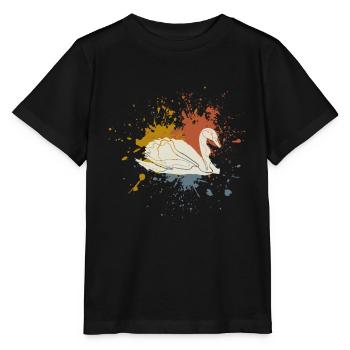 Cygne - T-shirt bio MINI CREATOR Stanley/Stella Enfant - noir - Devant - Mikhail (115cm)