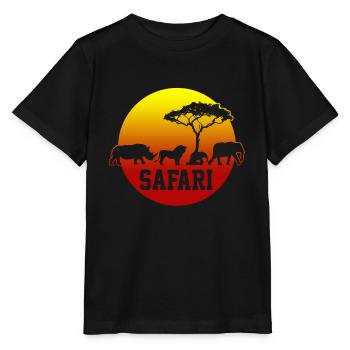Safari - Stanley/Stella MINI CREATOR Kids’ T-Shirt - black - Front - Mikhail (115cm)