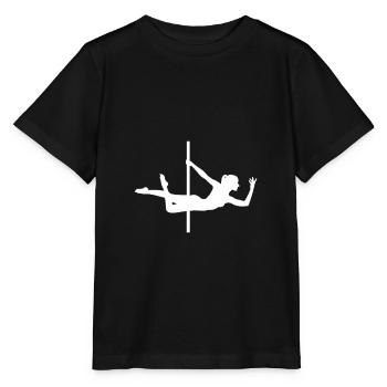 Pole dance dance danseuse danseuse silhouette - T-shirt bio MINI CREATOR Stanley/Stella Enfant - noir - Devant - Mikhail (115cm)