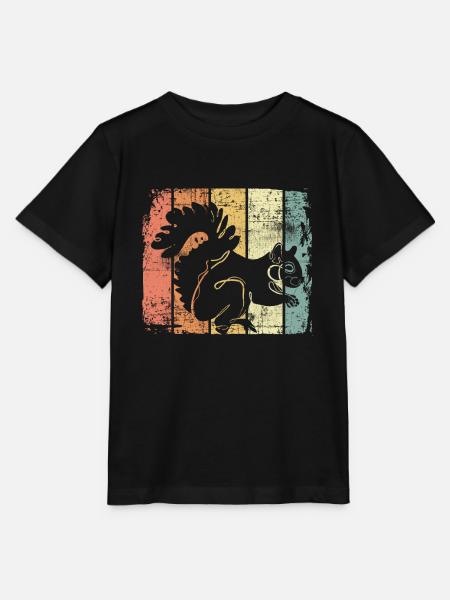 Eichhörnchen - Stanley/Stella Kinder T-Shirt MINI CREATOR - Schwarz