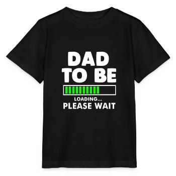 Werdender Vater Schwanger Schwangerschaft Geschenk - Stanley/Stella Kinder T-Shirt MINI CREATOR  - Schwarz - Vorne - Mikhail (115cm)