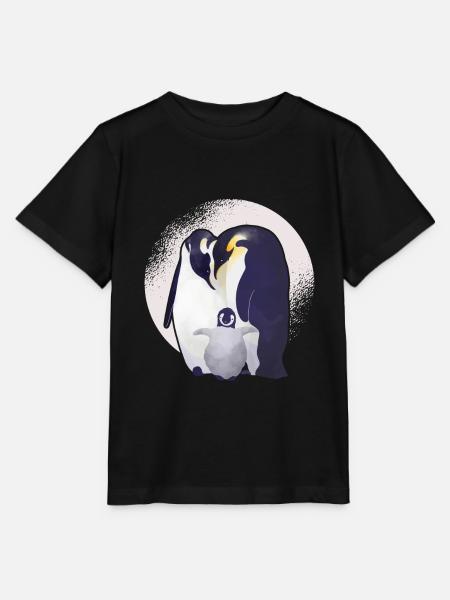 Pinguin - Stanley/Stella Kinder T-Shirt MINI CREATOR  - Schwarz