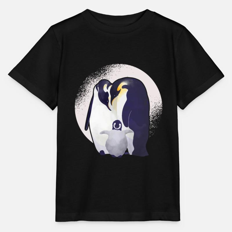 Pinguin - Stanley/Stella Kinder T-Shirt MINI CREATOR  - Schwarz