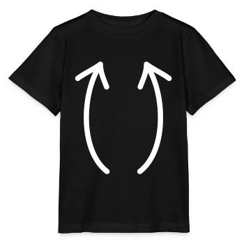 Deux flèches vers le haut - T-shirt bio MINI CREATOR Stanley/Stella Enfant - noir - Devant - Mikhail (115cm)