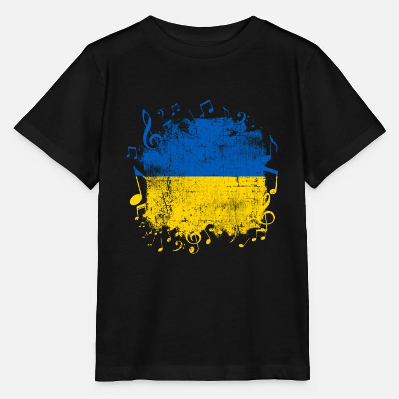Ukraine - Stanley/Stella MINI CREATOR Kids’ T-Shirt - black