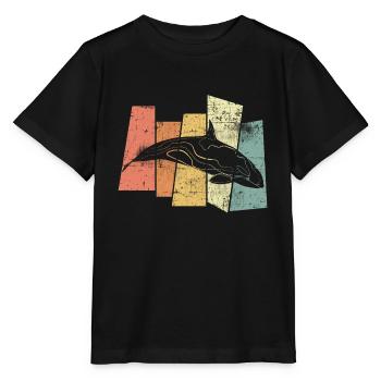 Killer whale - Stanley/Stella MINI CREATOR Kids’ T-Shirt - black - Front - Mikhail (115cm)