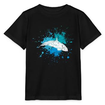 Killer whale - Stanley/Stella MINI CREATOR Kids’ T-Shirt - black - Front - Mikhail (115cm)