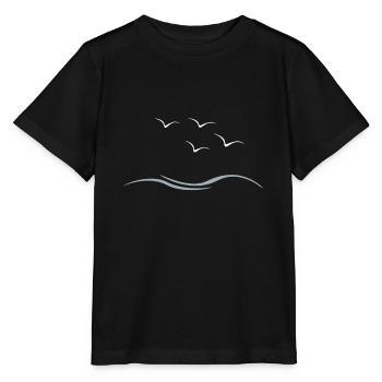 Möwen - Stanley/Stella Kinder T-Shirt MINI CREATOR  - Schwarz - Vorne - Mikhail (115cm)