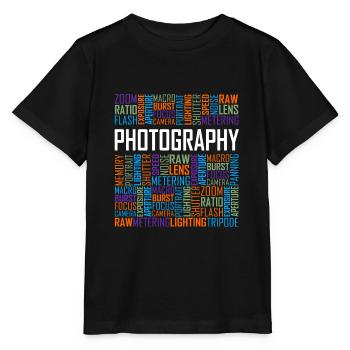 Fotografie Wörter - Stanley/Stella Kinder T-Shirt MINI CREATOR  - Schwarz - Vorne - Mikhail (115cm)