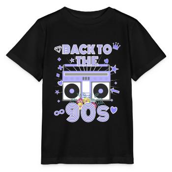90er Jahre - Stanley/Stella Kinder T-Shirt MINI CREATOR  - Schwarz - Vorne - Mikhail (115cm)