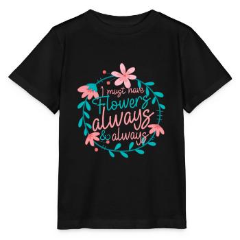 Fleuriste fleuriste fleuriste floristique proverbe - T-shirt bio MINI CREATOR Stanley/Stella Enfant - noir - Devant - Mikhail (115cm)