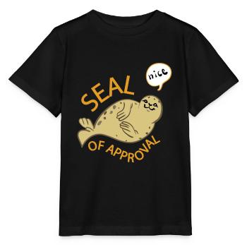 Sceau d’essai - T-shirt bio MINI CREATOR Stanley/Stella Enfant - noir - Devant - Mikhail (115cm)