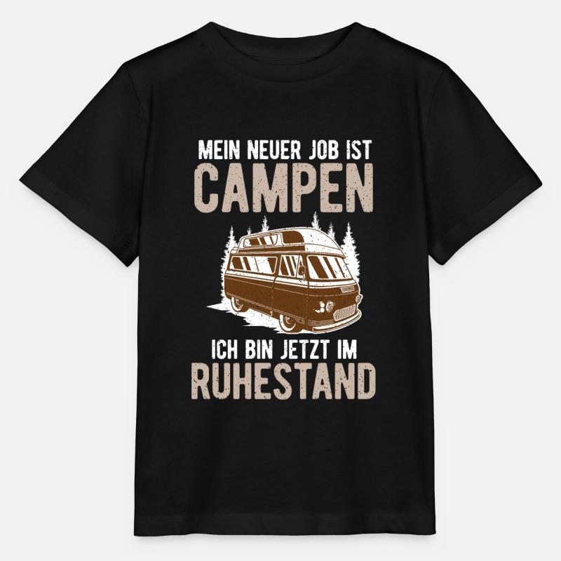Rente Camping Renter & Camper - Stanley/Stella Kinder T-Shirt MINI CREATOR  - Schwarz