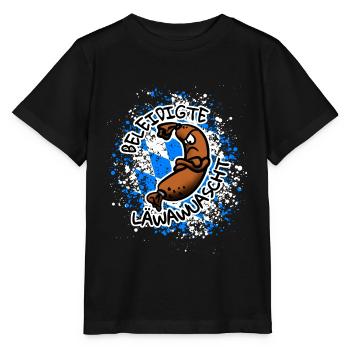 Beleidigte Leberwurst auf bairisch | Läwawuascht - Stanley/Stella Kinder T-Shirt MINI CREATOR  - Schwarz - Vorne - Mikhail (115cm)