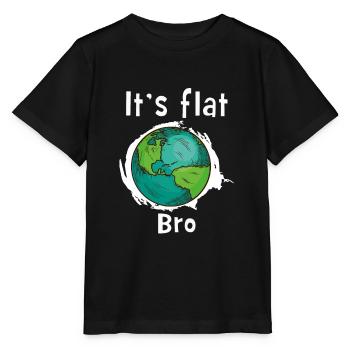 Sie ist flach Erde - Stanley/Stella Kinder T-Shirt MINI CREATOR  - Schwarz - Vorne - Mikhail (115cm)