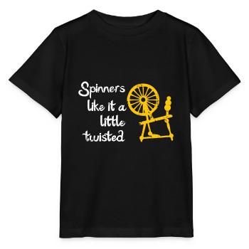 Wool Hand Mill - Stanley/Stella MINI CREATOR Kids’ T-Shirt - black - Front - Mikhail (115cm)