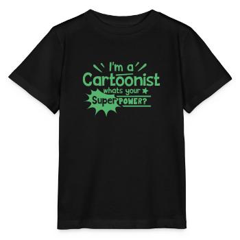 Comic - Stanley/Stella MINI CREATOR Kids’ T-Shirt - black - Front - Mikhail (115cm)