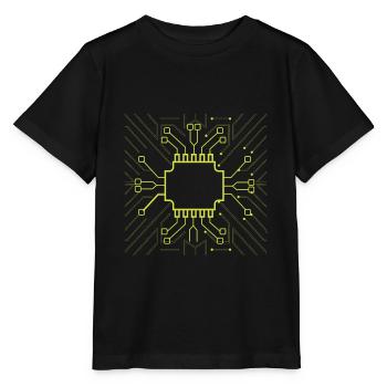 Computer Scientist Admin Hardware CPU - Stanley/Stella MINI CREATOR Kids’ T-Shirt - black - Front - Mikhail (115cm)