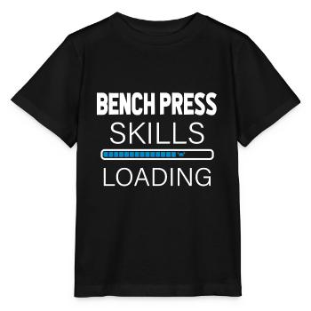 Bench Press Strength Training Strength Powerlifting - Stanley/Stella MINI CREATOR Kids’ T-Shirt - black - Front - Mikhail (115cm)