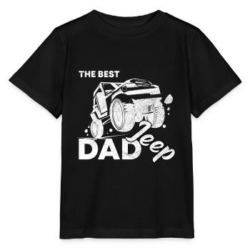 Vater Jeep - Stanley/Stella Kinder T-Shirt MINI CREATOR  - Schwarz - Vorne - Mikhail (115cm)