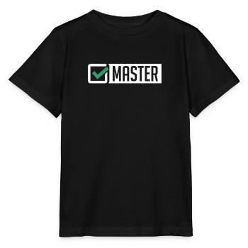 Master Abschluss Promotion Sponsion Uni Geschenk - Stanley/Stella Kinder T-Shirt MINI CREATOR  - Schwarz - Vorne - Mikhail (115cm)