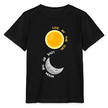 Sun and moon - Stanley/Stella MINI CREATOR Kids’ T-Shirt - black - Front - Mikhail (115cm)