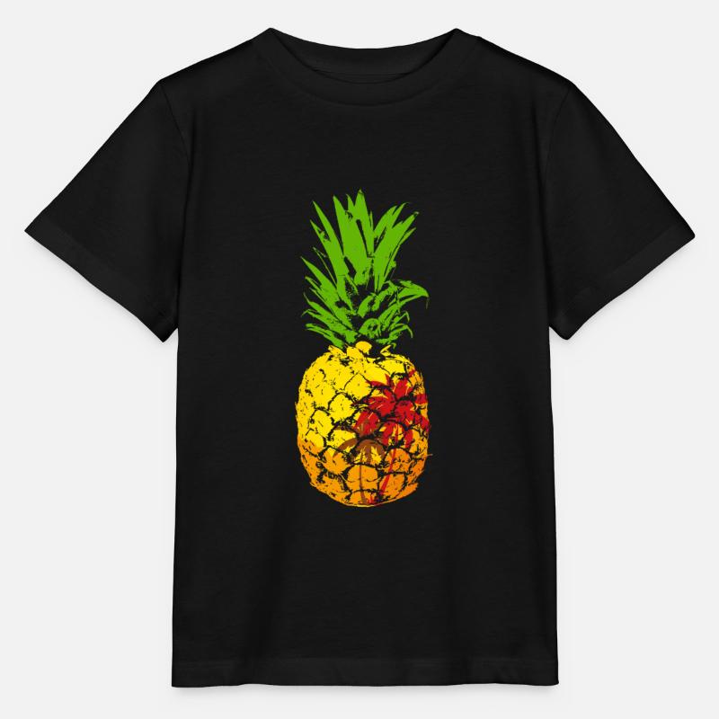Pineapple Beach Pineapple - Stanley/Stella MINI CREATOR Kids’ T-Shirt - black