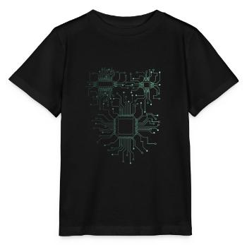 Informatiker Admin Hardware CPU - Stanley/Stella Kinder T-Shirt MINI CREATOR  - Schwarz - Vorne - Mikhail (115cm)
