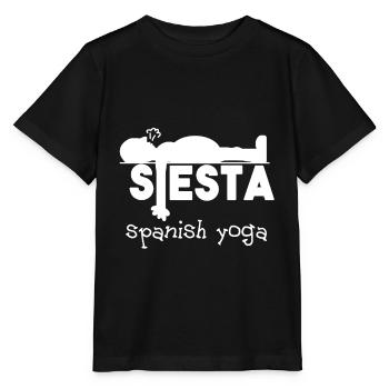 Siesta Spanish Yoga Yoga - Stanley/Stella MINI CREATOR Kids’ T-Shirt - black - Front - Mikhail (115cm)