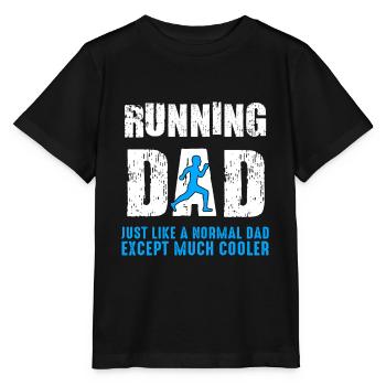 Laufen Papa Rennen Fitness Joggerin Geschenk - Stanley/Stella Kinder T-Shirt MINI CREATOR  - Schwarz - Vorne - Mikhail (115cm)