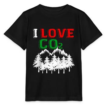 J'aime le CO2 - T-shirt bio MINI CREATOR Stanley/Stella Enfant - noir - Devant - Mikhail (115cm)