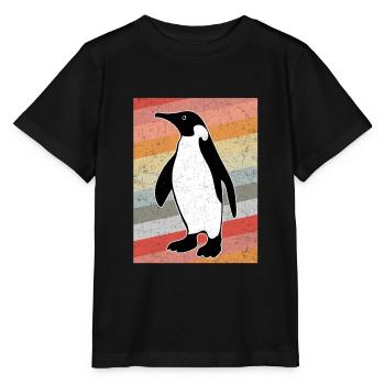 Pingouin vintage - T-shirt bio MINI CREATOR Stanley/Stella Enfant - noir - Devant - Mikhail (115cm)