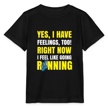 Laufen Rennen Fitness Joggerin Geschenk - Stanley/Stella Kinder T-Shirt MINI CREATOR  - Schwarz - Vorne - Mikhail (115cm)