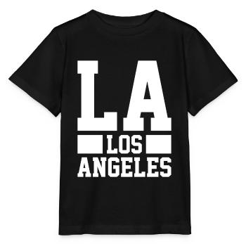 LA Los Angeles - T-shirt bio MINI CREATOR Stanley/Stella Enfant - noir - Devant - Mikhail (115cm)