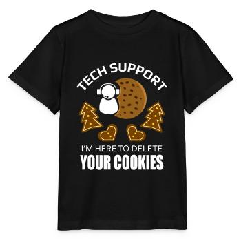 Technischer Support Cookie Löschen Informatiker - Stanley/Stella Kinder T-Shirt MINI CREATOR  - Schwarz - Vorne - Mikhail (115cm)