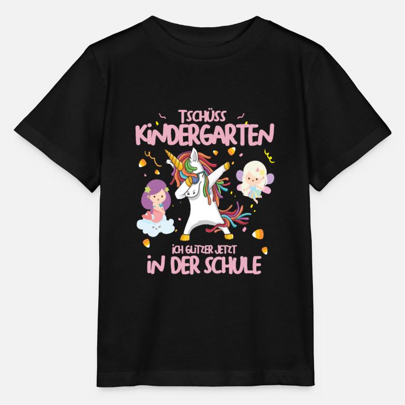 Einschulung Dabbing Einhorn Feen Cooles Geschenk - Stanley/Stella Kinder T-Shirt MINI CREATOR  - Schwarz