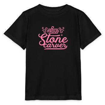 Steine schnitzen Steinhauer Stein Steinmetz Mama - Stanley/Stella Kinder T-Shirt MINI CREATOR  - Schwarz - Vorne - Mikhail (115cm)