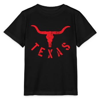 Texas USA - T-shirt bio MINI CREATOR Stanley/Stella Enfant - noir - Devant - Mikhail (115cm)