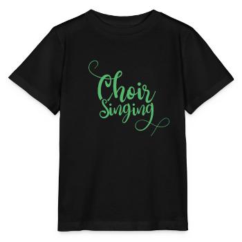 Chanteur chorale - T-shirt bio MINI CREATOR Stanley/Stella Enfant - noir - Devant - Mikhail (115cm)