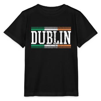 Dublin Irland - Stanley/Stella Kinder T-Shirt MINI CREATOR  - Schwarz - Vorne - Mikhail (115cm)
