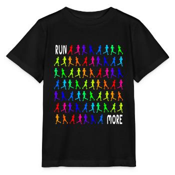 Laufen Rennen Fitness Joggerin Geschenk - Stanley/Stella Kinder T-Shirt MINI CREATOR  - Schwarz - Vorne - Mikhail (115cm)