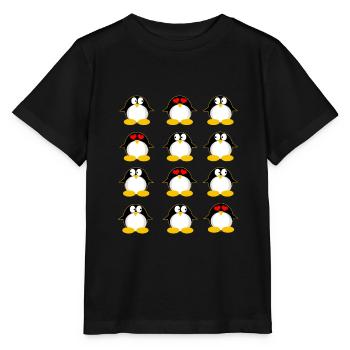 Pingouin pingouin - T-shirt bio MINI CREATOR Stanley/Stella Enfant - noir - Devant - Mikhail (115cm)