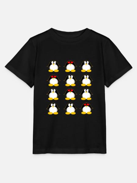 Pinguine Pinguin - Stanley/Stella Kinder T-Shirt MINI CREATOR  - Schwarz