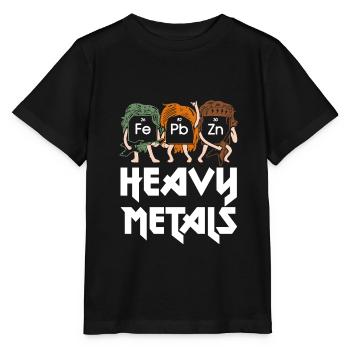Heavy metal heavy metals musician chemistry - Stanley/Stella MINI CREATOR Kids’ T-Shirt - black - Front - Mikhail (115cm)
