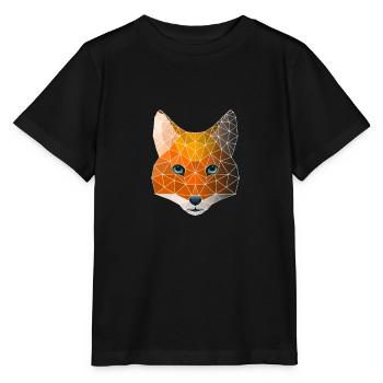 Polygon geometry fox - Stanley/Stella MINI CREATOR Kids’ T-Shirt - black - Front - Mikhail (115cm)